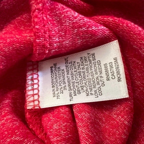 Free Press Womens Red Get it Girl Top Sweatshirt Pullover Long Sleeve Medium - Picture 6 of 6
